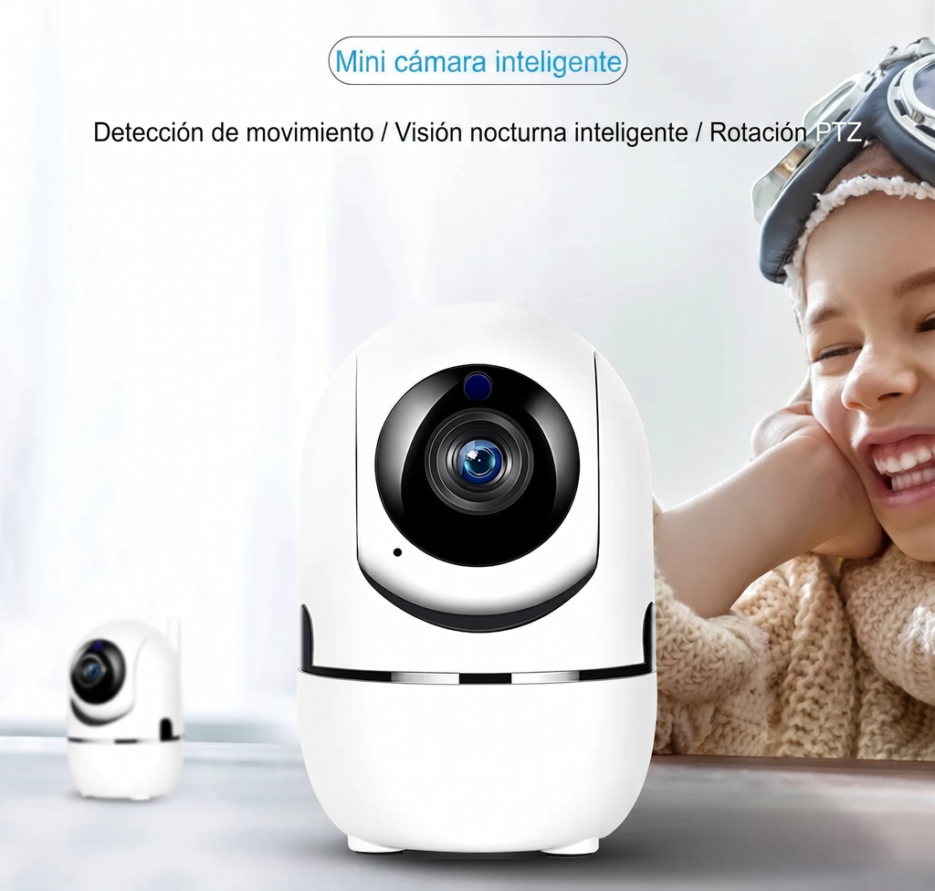 Cámara de Seguridad Inteligente WiFi 360° - Full HD 1080p