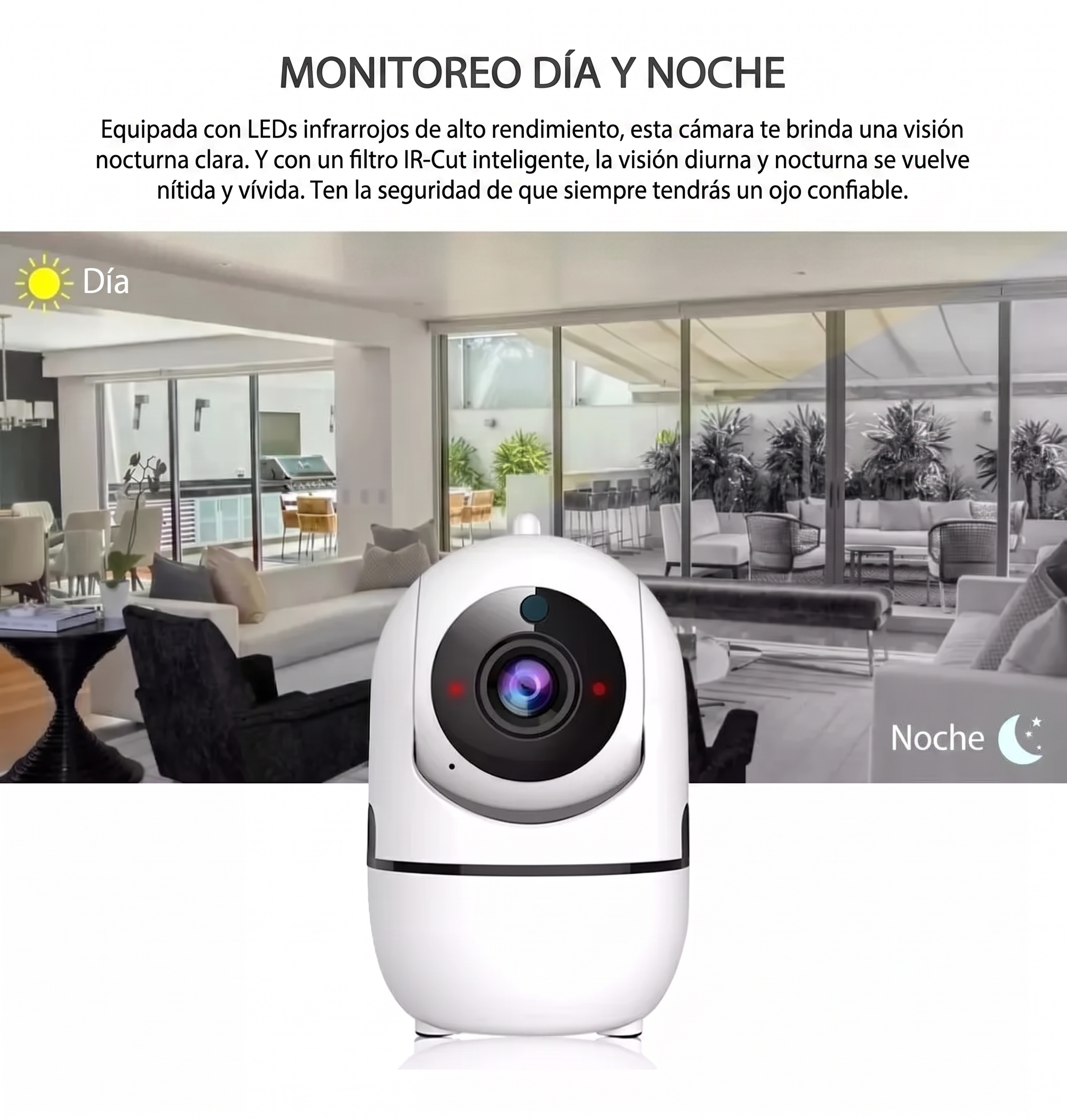 Cámara de Seguridad Inteligente WiFi 360° - Full HD 1080p
