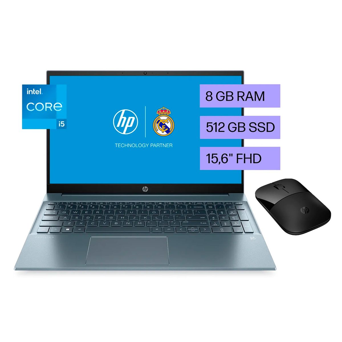 Portátil HP Pavilion 15-EG2502LA Core i5-1235U 8GB 512GB 15.6"