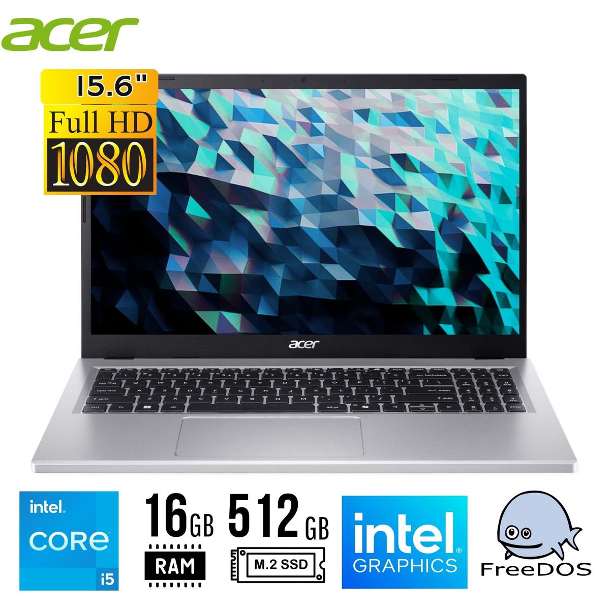 Portátil Acer Aspire Go 15 AG15-71P Core i5-13420H 8GB 512GB 15.6"
