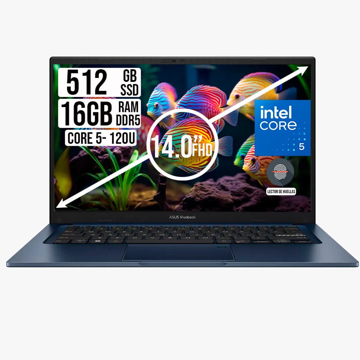 Portátil ASUS Vivobook 14 X1404VA Core 5 120U 8GB 512GB 14"